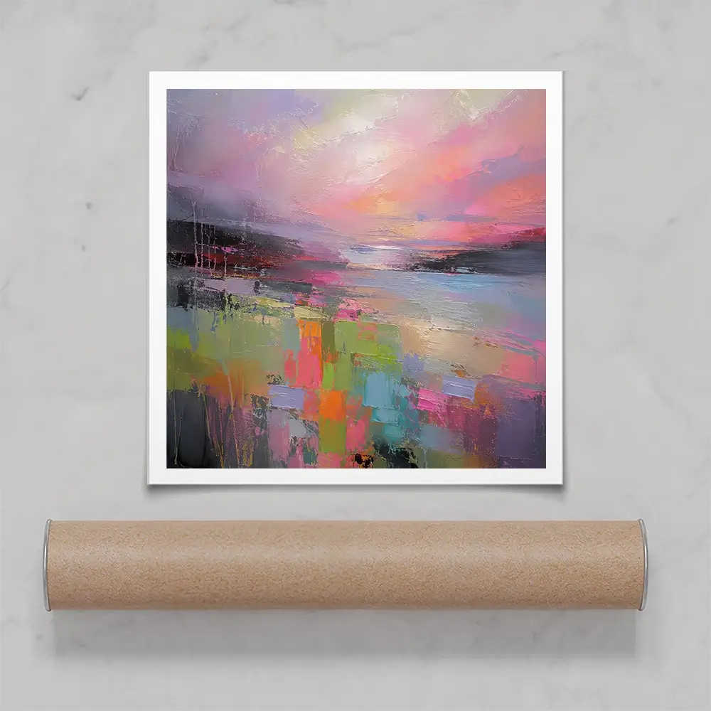 Sunset Wash Square Art Print Sunset Wash Square Art Print wall art product David Alexander Elder