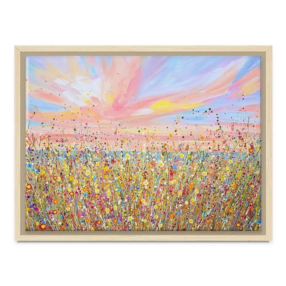 Sunset Wildflowers Canvas Print Sunset Wildflowers Canvas Print wall art product Olga Tkachyk