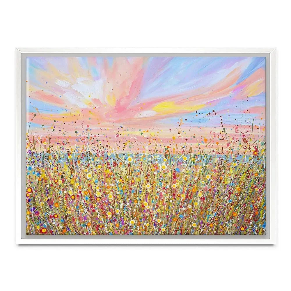 Sunset Wildflowers Canvas Print Sunset Wildflowers Canvas Print wall art product Olga Tkachyk