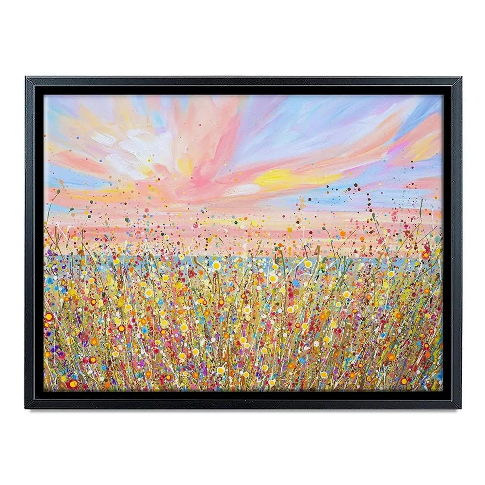 Sunset Wildflowers Canvas Print Sunset Wildflowers Canvas Print wall art product Olga Tkachyk