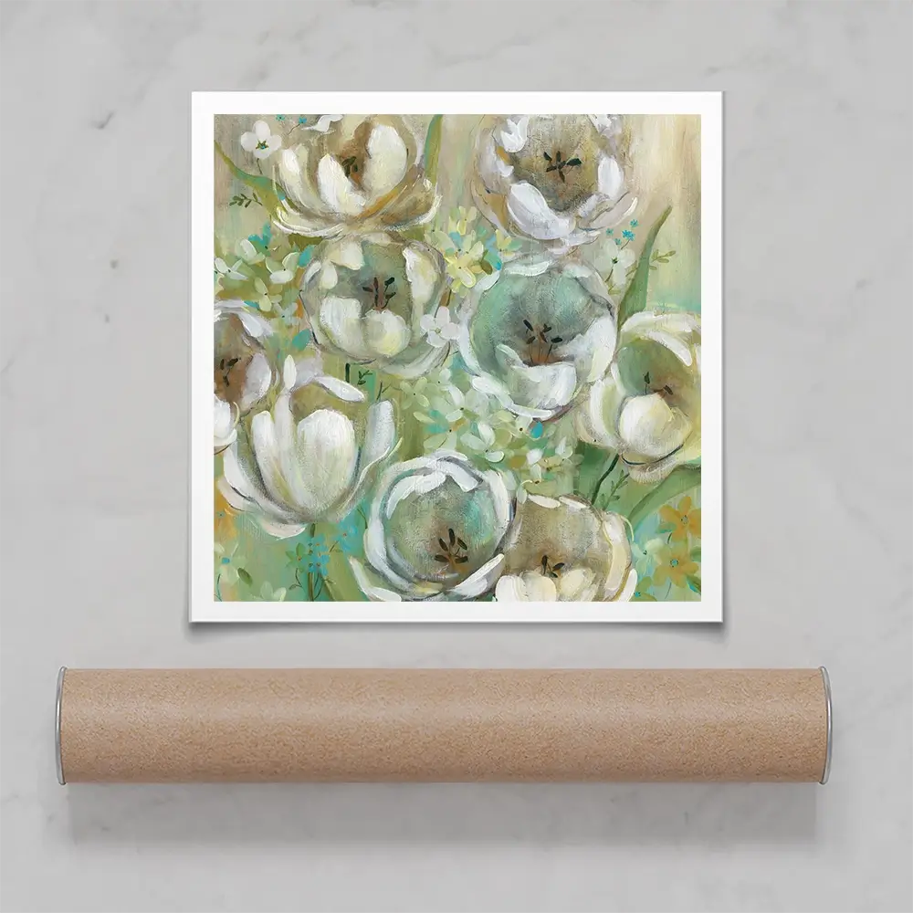 Sunwashed Tulips Square Art Print Sunwashed Tulips Square Art Print wall art product Carol Robinson