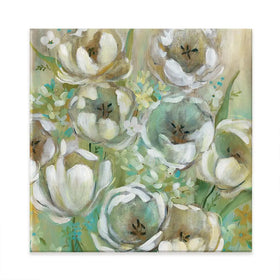 Sunwashed Tulips Square Canvas Print Sunwashed Tulips Square Canvas Print wall art product Carol Robinson