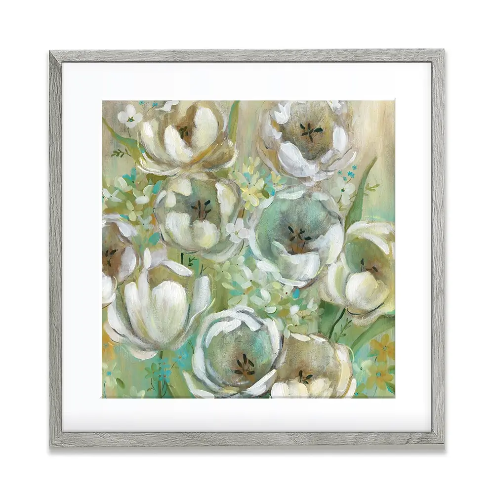 Sunwashed Tulips Square Framed Art Print Sunwashed Tulips Square Framed Art Print wall art product Carol Robinson