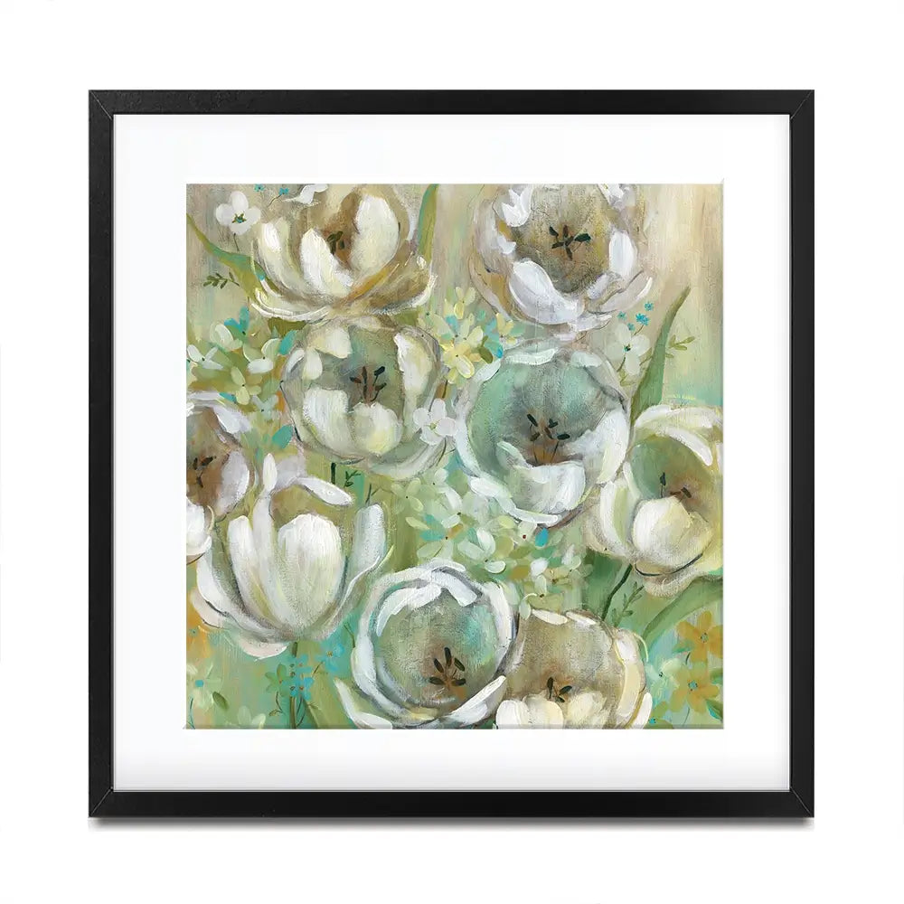 Sunwashed Tulips Square Framed Art Print Sunwashed Tulips Square Framed Art Print wall art product Carol Robinson