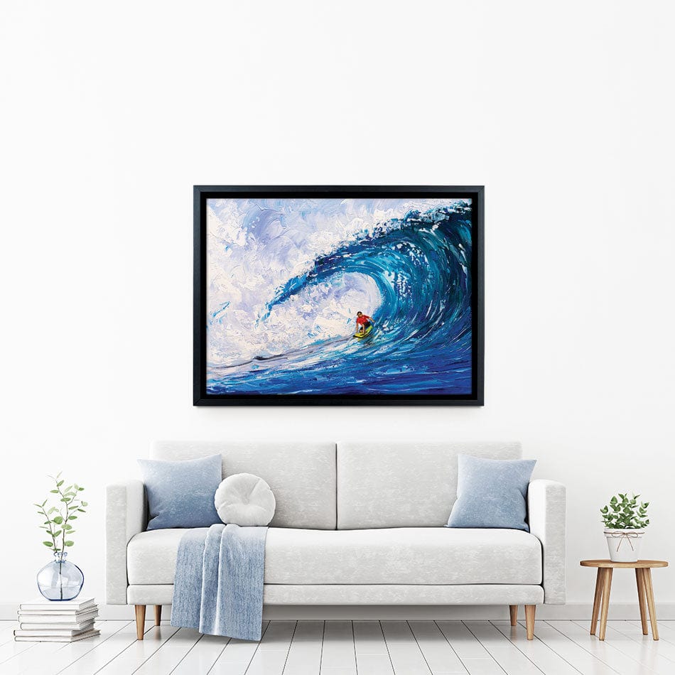 Surfing The Big Wave Canvas Print wall art product CYC / Shutterstock