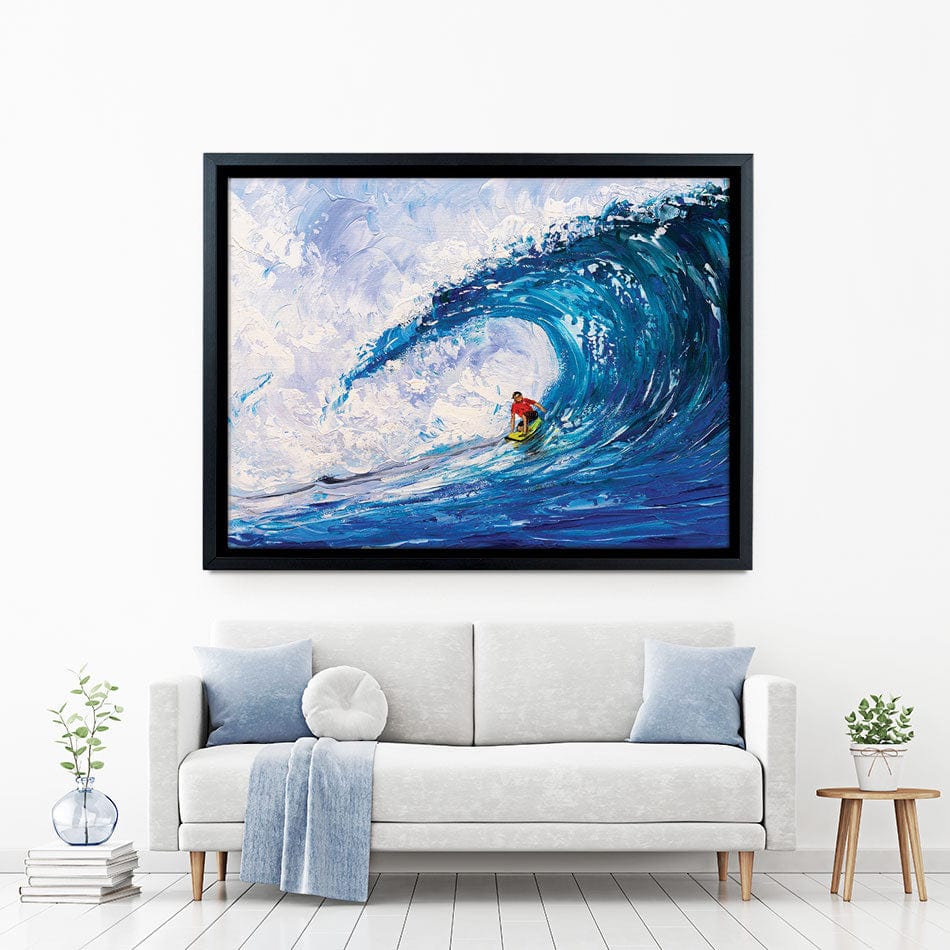 Surfing The Big Wave Canvas Print wall art product CYC / Shutterstock
