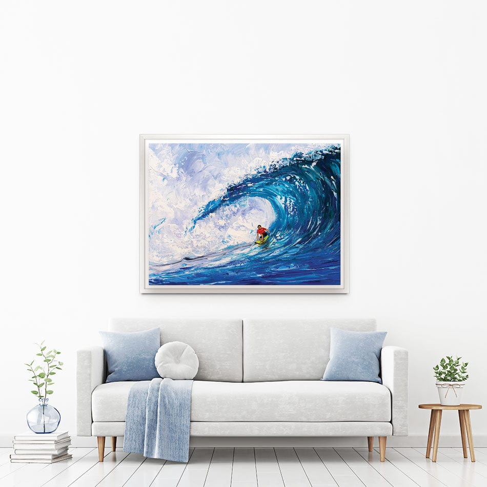 Surfing The Big Wave Canvas Print wall art product CYC / Shutterstock