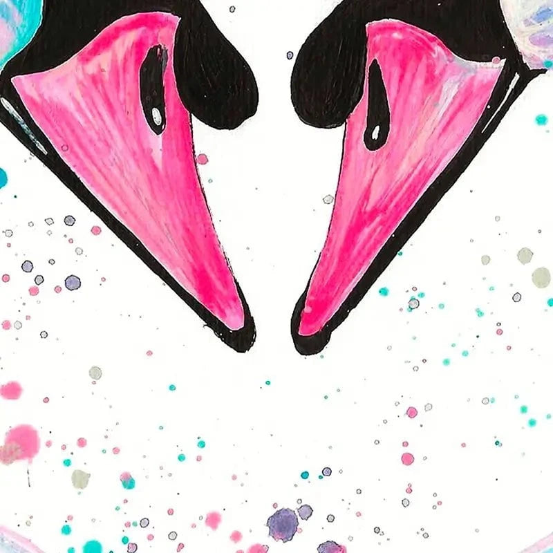 Swan Lovers Canvas Print Swan Lovers Canvas Print wall art product Emma LC Art