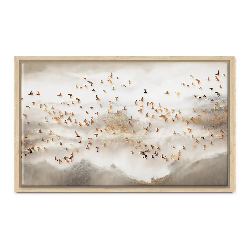 Swarm Of Birds Canvas Print Swarm Of Birds Canvas Print wall art product Art Print Shop