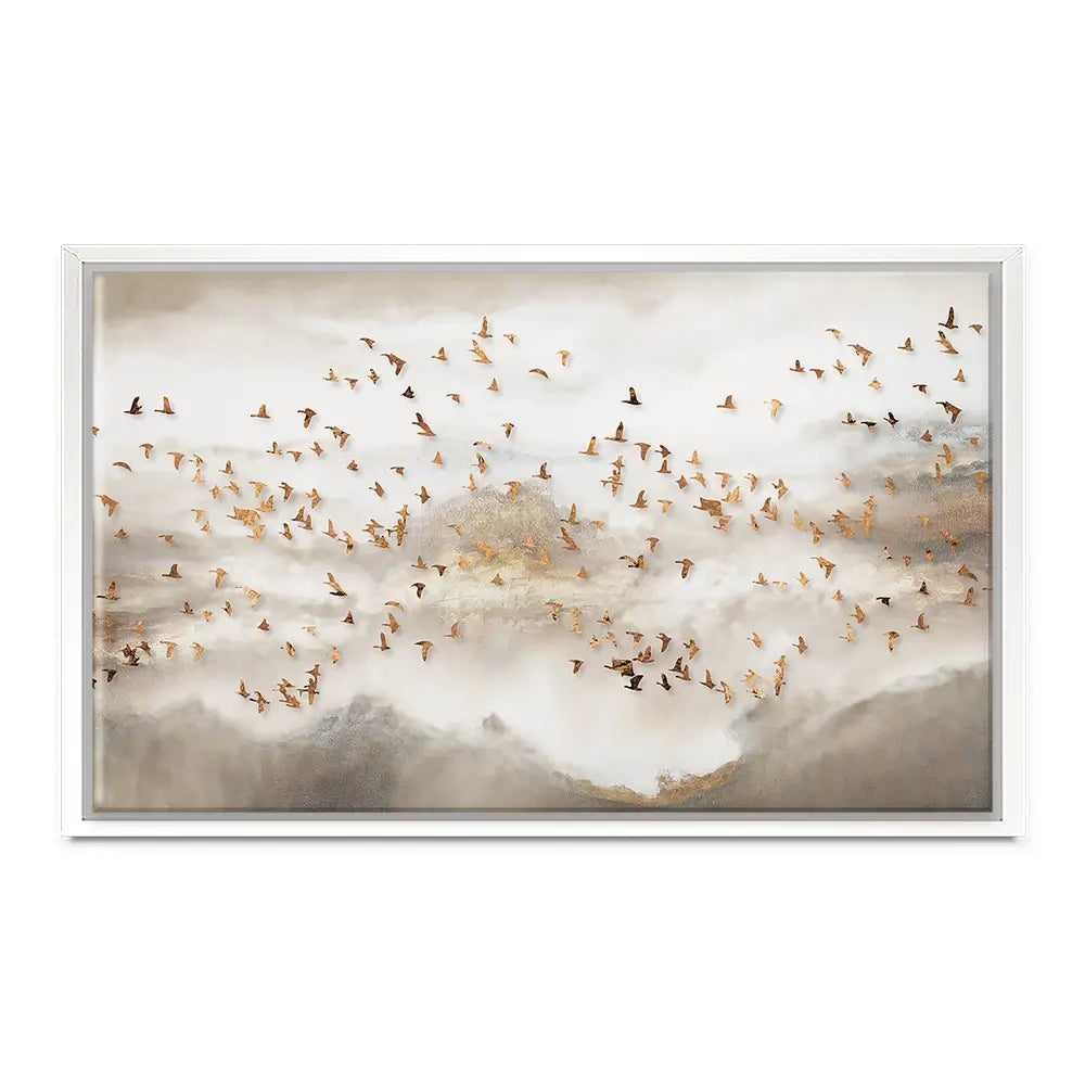 Swarm Of Birds Canvas Print Swarm Of Birds Canvas Print wall art product Art Print Shop
