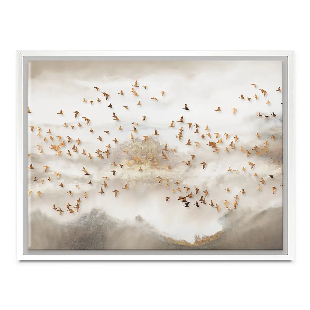 Swarm Of Birds Canvas Print Swarm Of Birds Canvas Print wall art product Art Print Shop