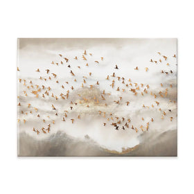 Swarm Of Birds Canvas Print Swarm Of Birds Canvas Print wall art product Art Print Shop