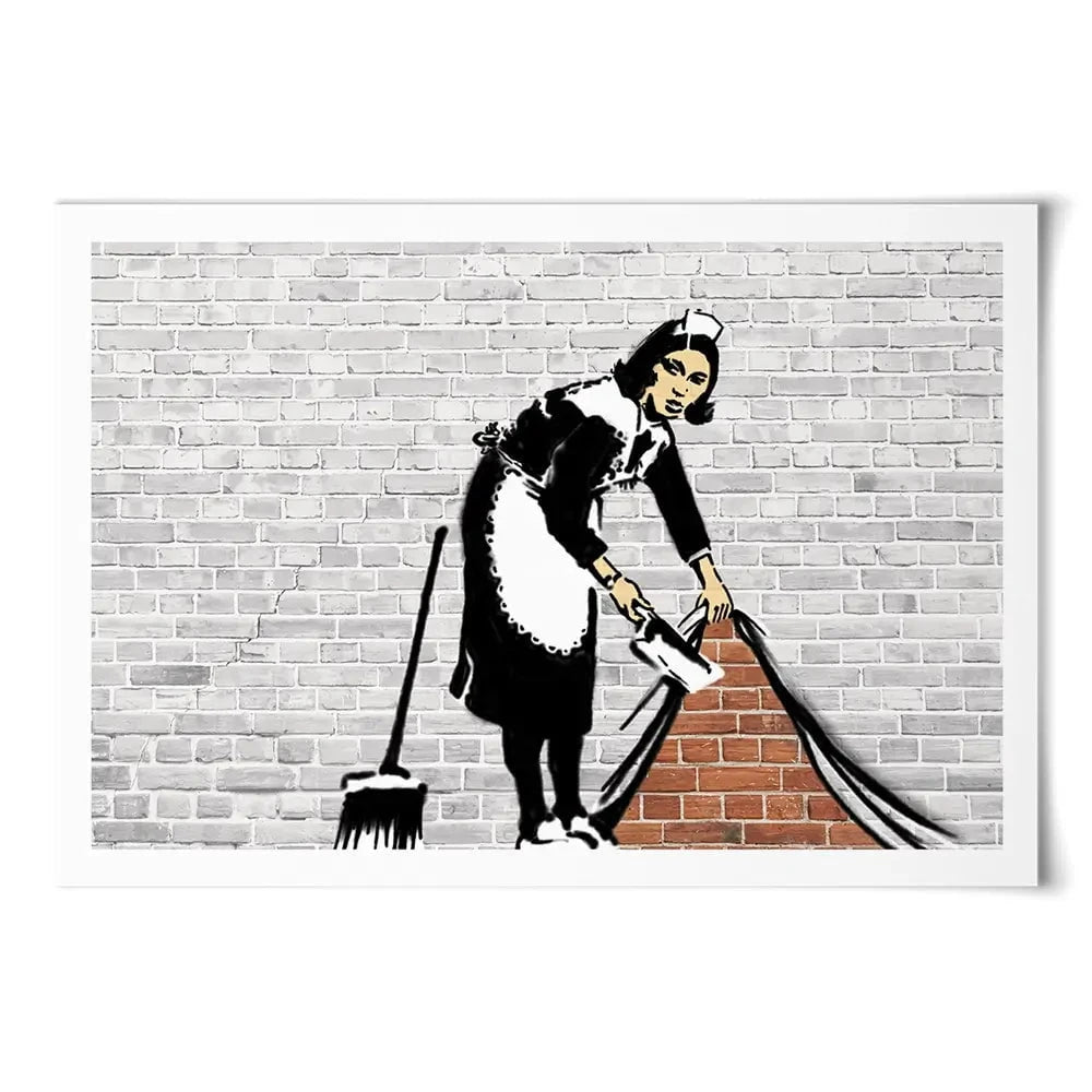 Sweep It Under The Carpet Art Print Sweep It Under The Carpet Art Print wall art product Banksy