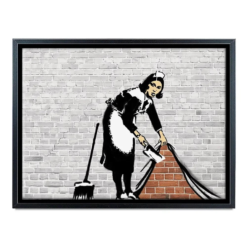 Sweep It Under The Carpet Canvas Print Sweep It Under The Carpet Canvas Print wall art product Banksy