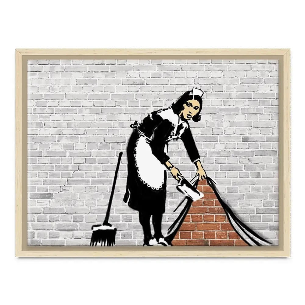 Sweep It Under The Carpet Canvas Print Sweep It Under The Carpet Canvas Print wall art product Banksy