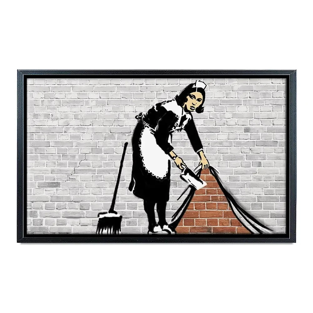 Sweep It Under The Carpet Canvas Print Sweep It Under The Carpet Canvas Print wall art product Banksy