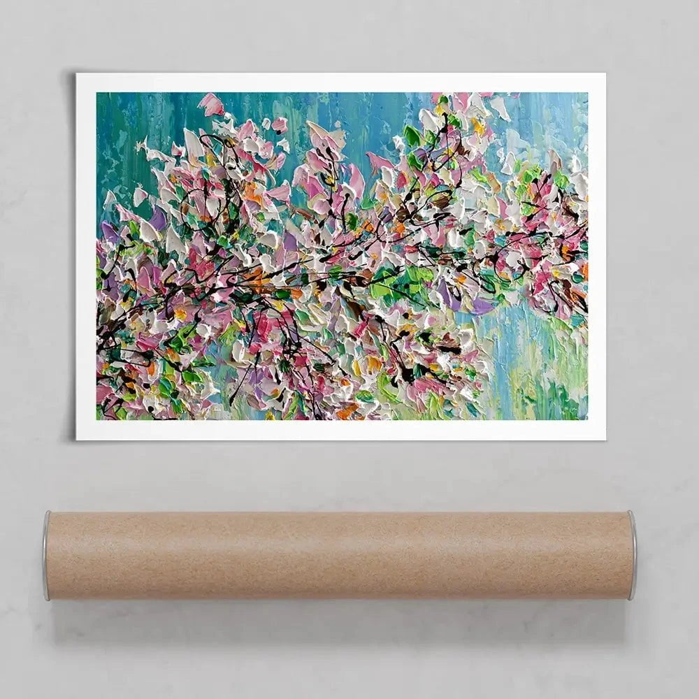 Sweet Cherry Blossom Art Print Sweet Cherry Blossom Art Print wall art product Olga Tkachyk