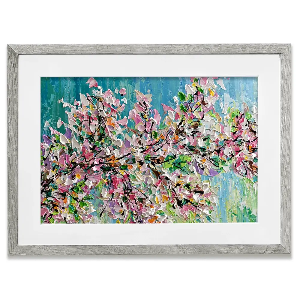 Sweet Cherry Blossom Framed Art Print Sweet Cherry Blossom Framed Art Print wall art product Olga Tkachyk