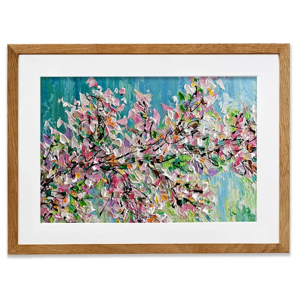 Sweet Cherry Blossom Framed Art Print Sweet Cherry Blossom Framed Art Print wall art product Olga Tkachyk