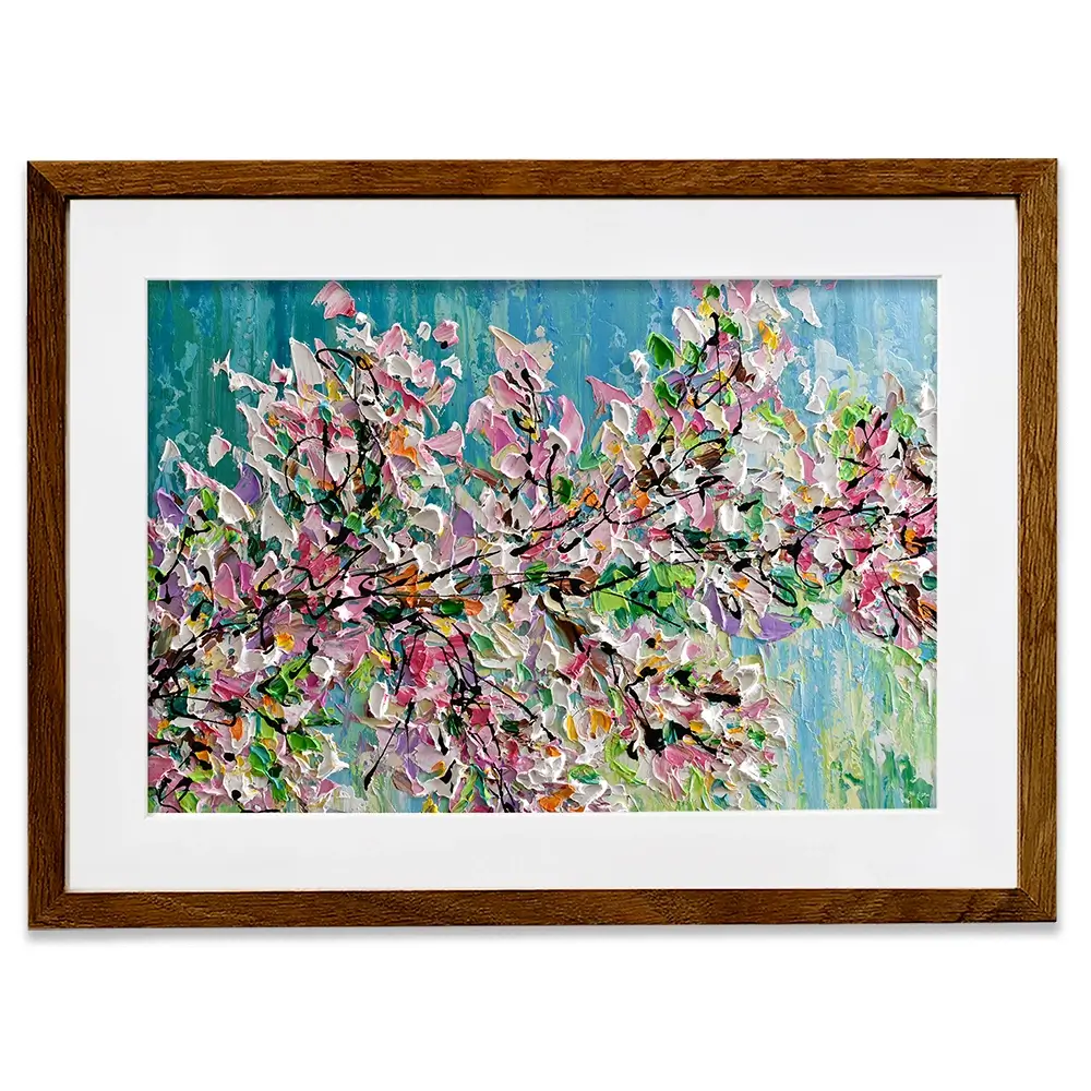 Sweet Cherry Blossom Framed Art Print Sweet Cherry Blossom Framed Art Print wall art product Olga Tkachyk