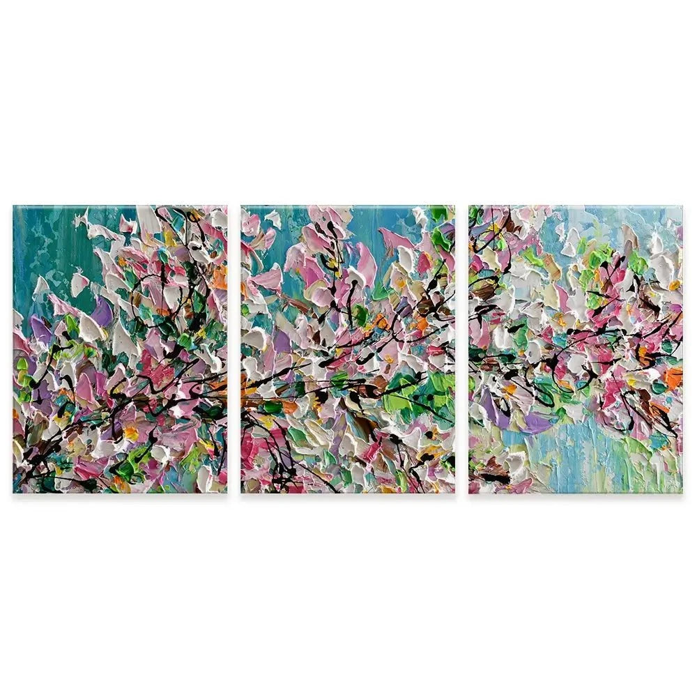 Sweet Cherry Blossom Trio Canvas Print Sweet Cherry Blossom Trio Canvas Print wall art product Olga Tkachyk