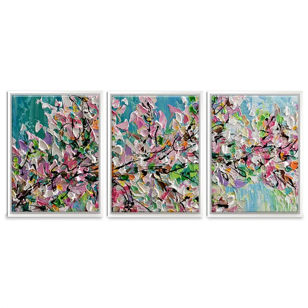 Sweet Cherry Blossom Trio Canvas Print Sweet Cherry Blossom Trio Canvas Print wall art product Olga Tkachyk