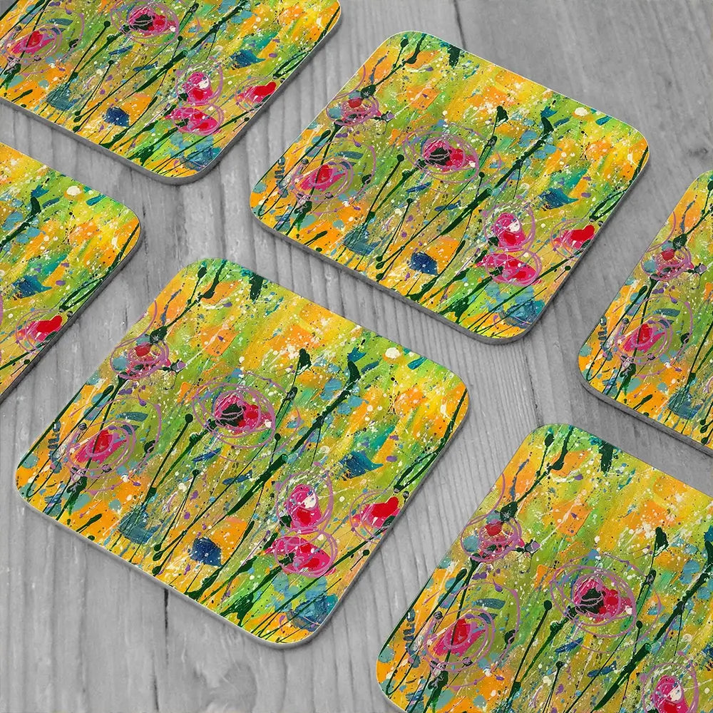 Sweetness And Light Coaster Set Sweetness And Light Coaster Set wall art product Jane Brookshaw