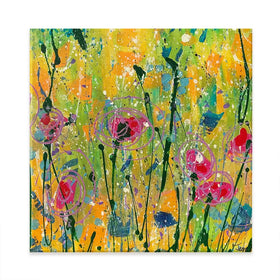 Sweetness And Light Square Canvas Print Sweetness And Light Square Canvas Print wall art product Jane Brookshaw