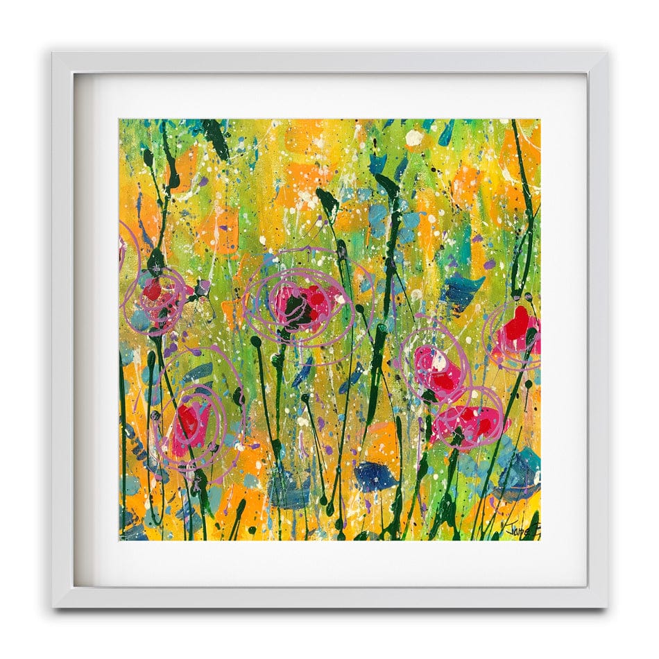 Sweetness And Light Square Framed Art Print wall art product Jane Brookshaw