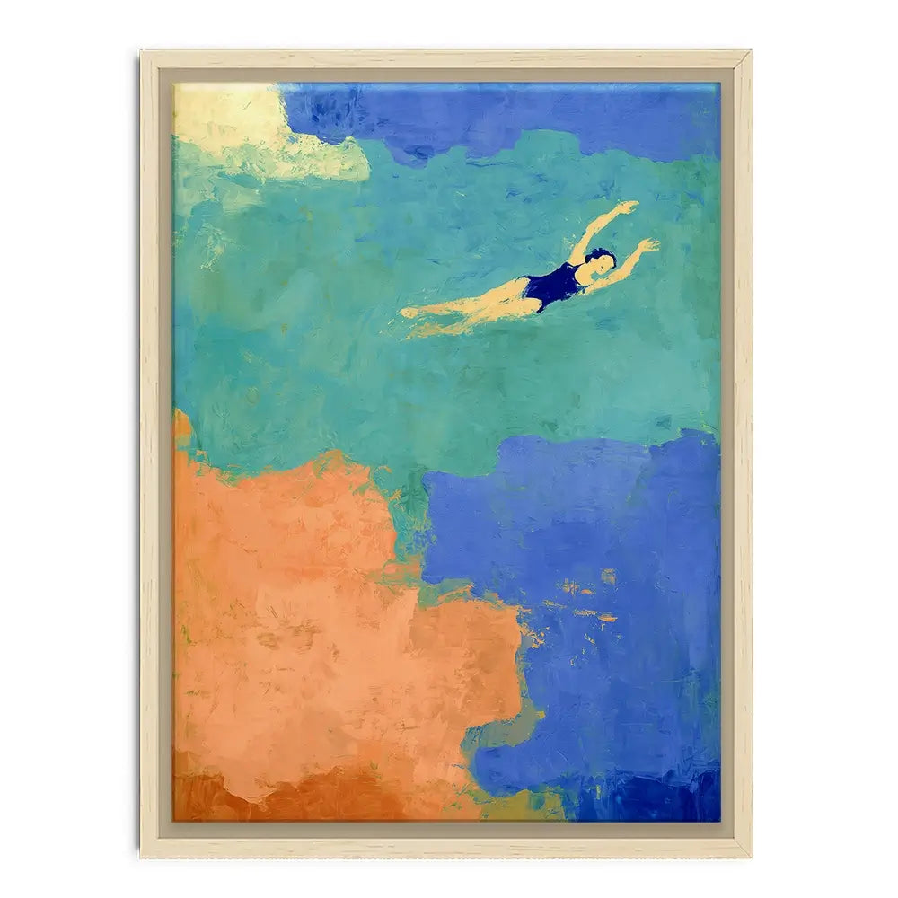 Swimmer Canvas Print Swimmer Canvas Print wall art product Treechild