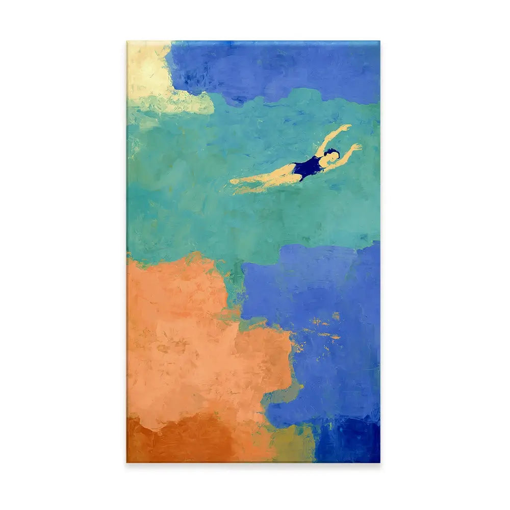 Swimmer Canvas Print Swimmer Canvas Print wall art product Treechild