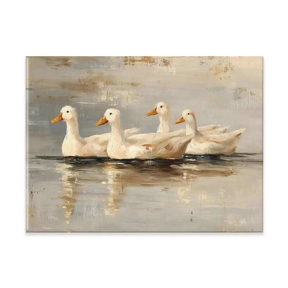 Swimming Ducks Canvas Print Swimming Ducks Canvas Print wall art product Art by Özge - Independent