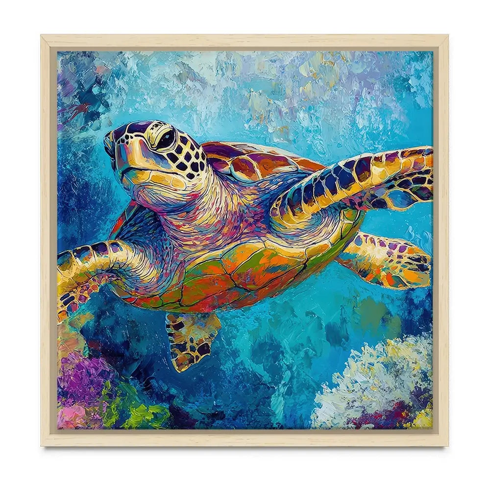 Swimming In Colour 2 Oversized Canvas Print Swimming In Colour 2 Oversized Canvas Print wall art product Petal Prints Design - Independent