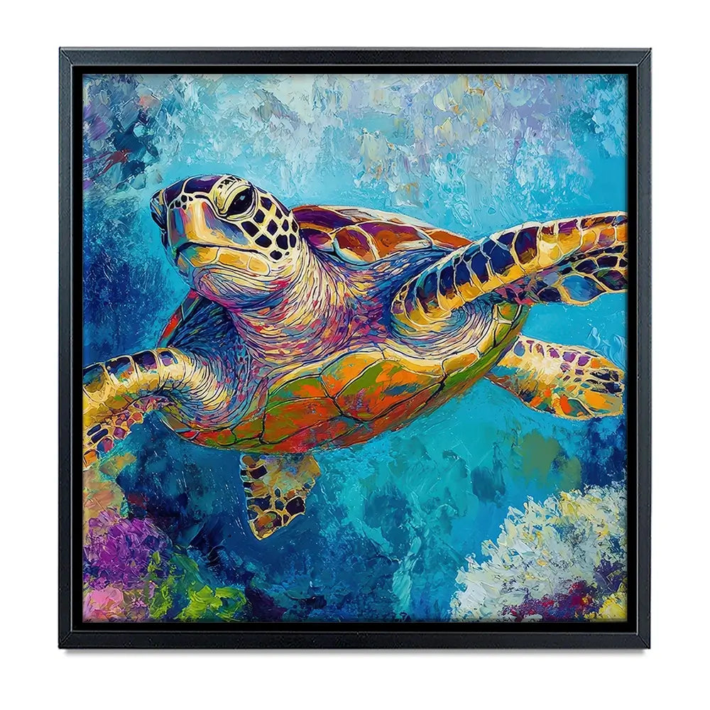 Swimming In Colour 2 Oversized Canvas Print Swimming In Colour 2 Oversized Canvas Print wall art product Petal Prints Design - Independent