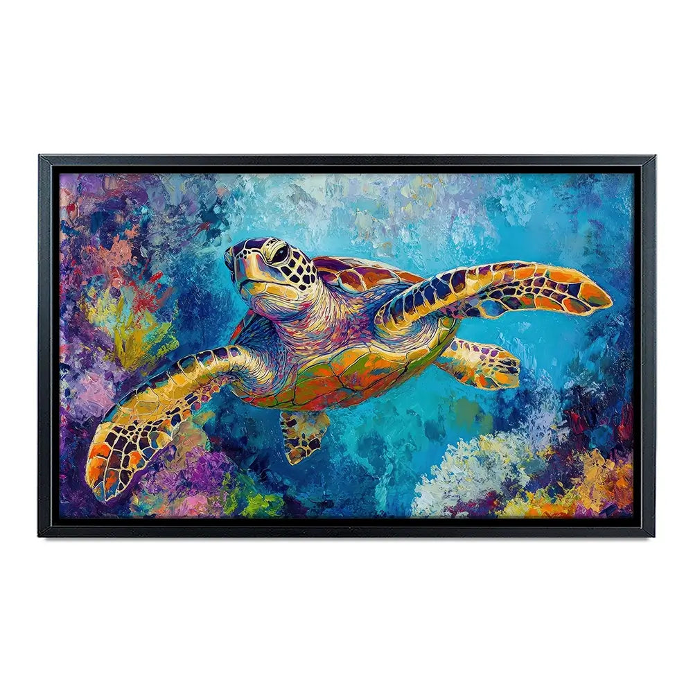 Swimming In Colour 2 Oversized Canvas Print Swimming In Colour 2 Oversized Canvas Print wall art product Petal Prints Design - Independent