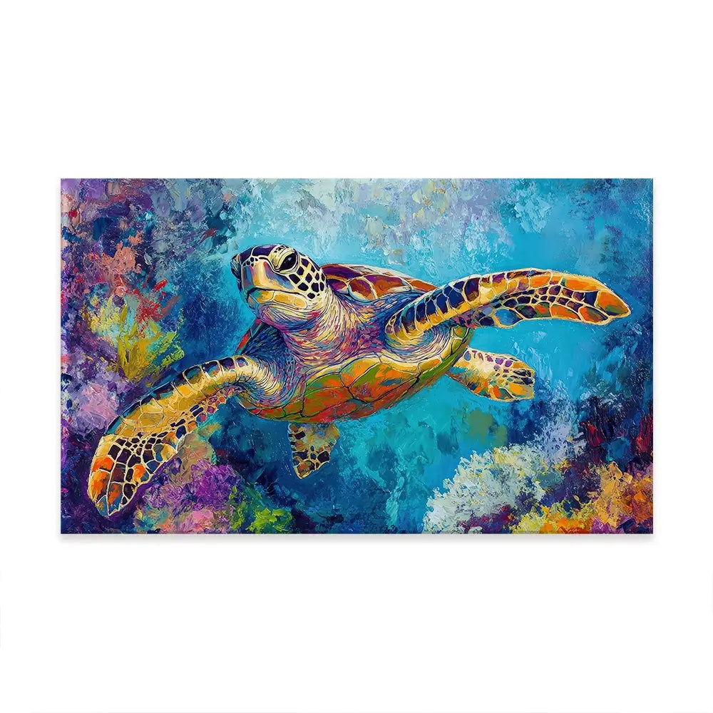 Swimming In Colour 2 Oversized Canvas Print Swimming In Colour 2 Oversized Canvas Print wall art product Petal Prints Design - Independent