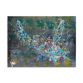 Swimming Turtle Splash Canvas Print Swimming Turtle Splash Canvas Print wall art product Jamie Taylor
