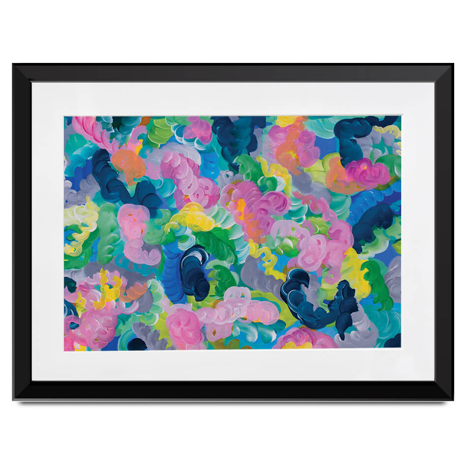 Swirls Framed Art Print Swirls Framed Art Print wall art product Olga Tkachyk