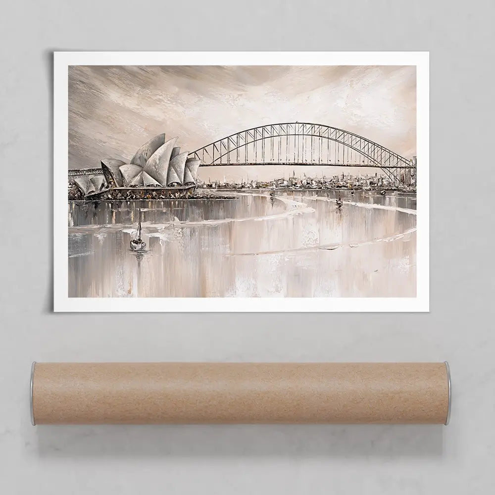Sydney Skyline Art Print Sydney Skyline Art Print wall art product Isabella Karolewicz