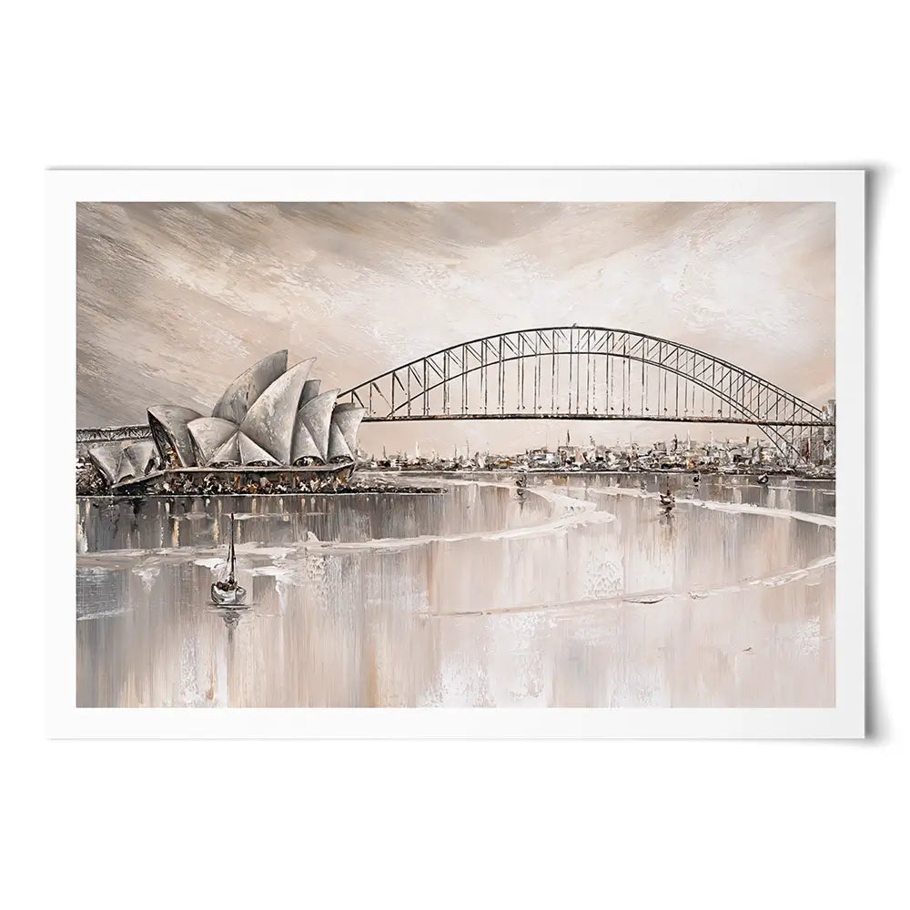 Sydney Skyline Art Print Sydney Skyline Art Print wall art product Isabella Karolewicz