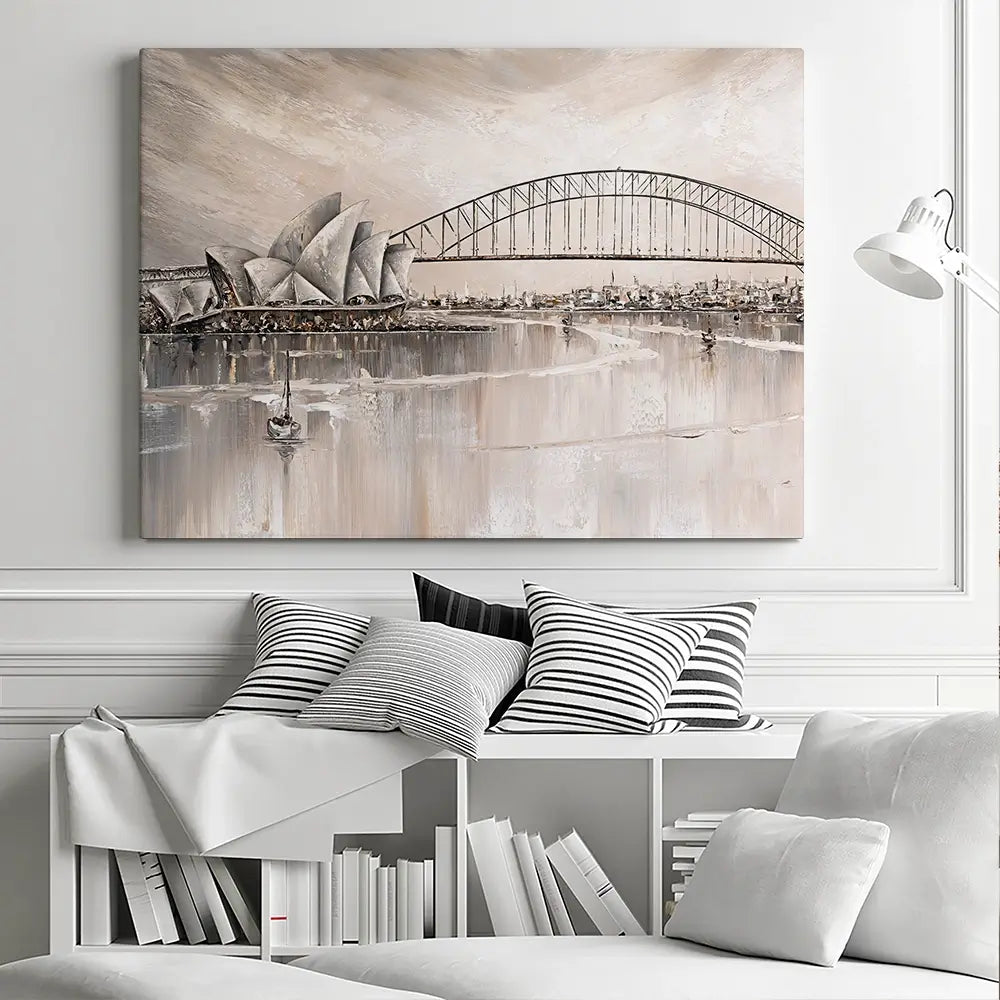 Sydney Skyline Canvas Print Sydney Skyline Canvas Print wall art product Isabella Karolewicz