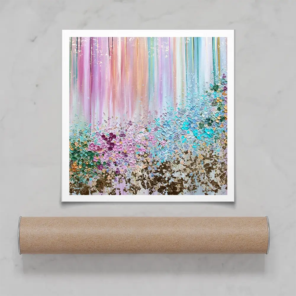 Symphony Of Colour Square Art Print Symphony Of Colour Square Art Print wall art product Nada Khatib
