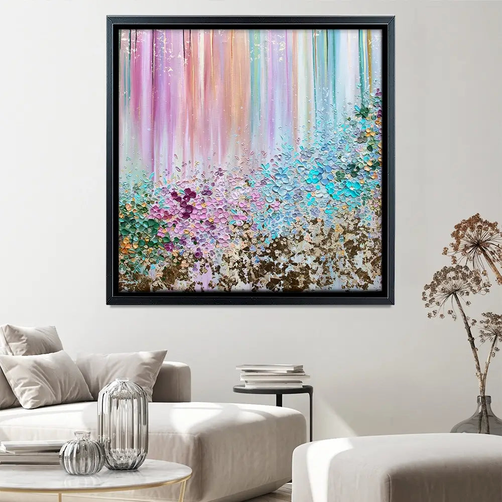 Symphony Of Colour Square Canvas Print Symphony Of Colour Square Canvas Print wall art product Nada Khatib