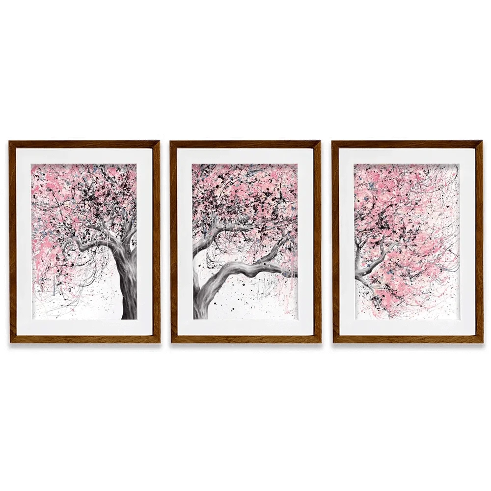 Taffy Blossom Tree Framed Art Print Trio Taffy Blossom Tree Framed Art Print Trio wall art product Ashvin Harrison