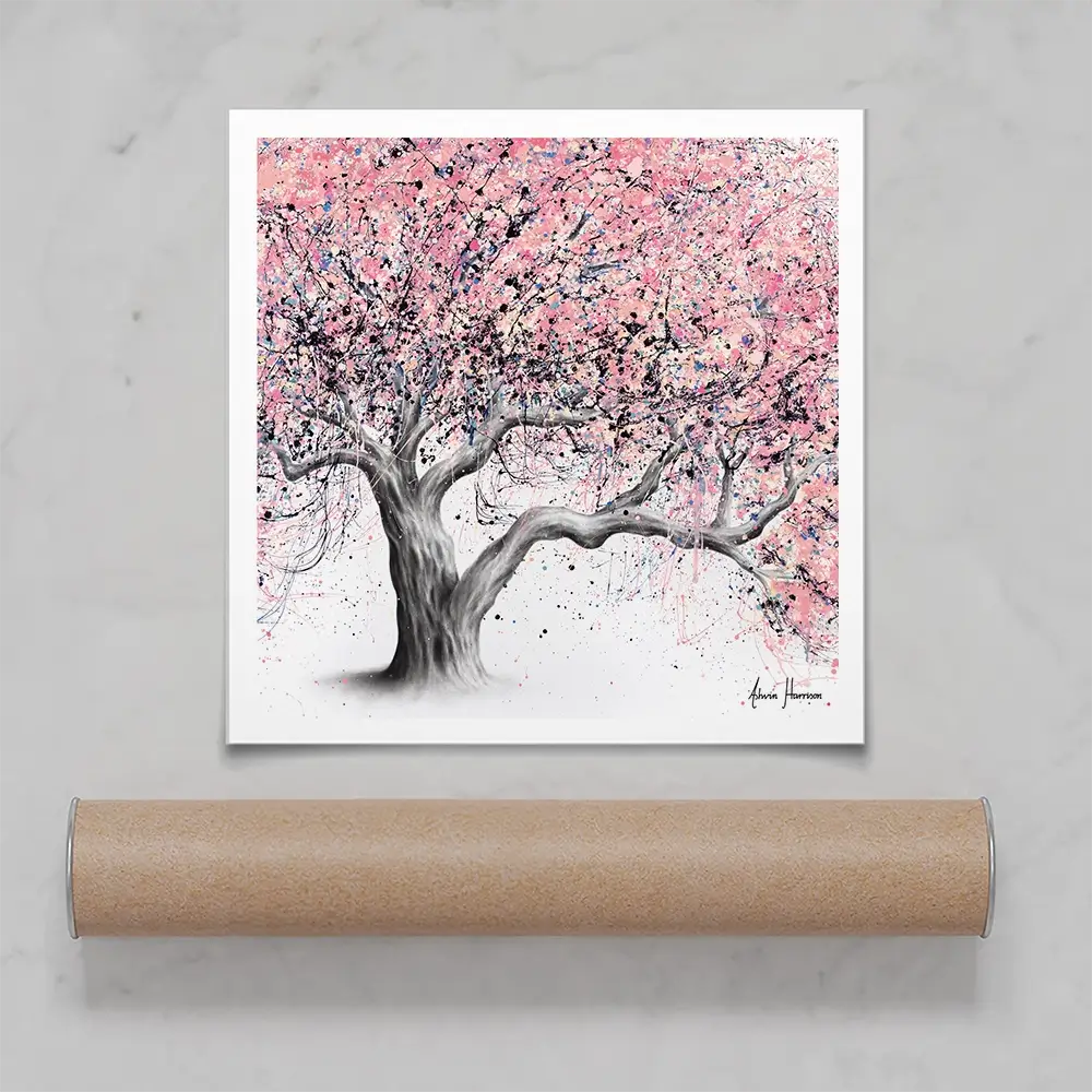 Taffy Blossom Tree Square Art Print Taffy Blossom Tree Square Art Print wall art product Ashvin Harrison