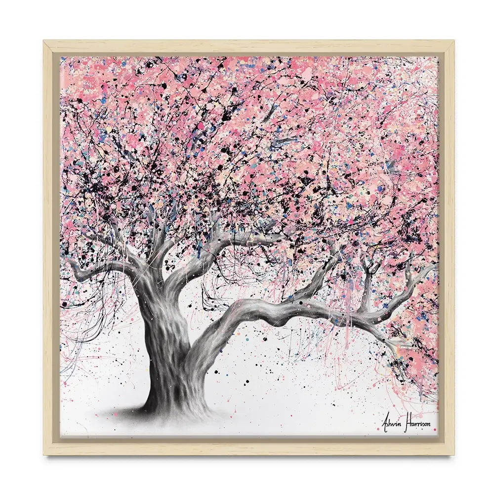 Taffy Blossom Tree Square Canvas Print Taffy Blossom Tree Square Canvas Print wall art product Ashvin Harrison