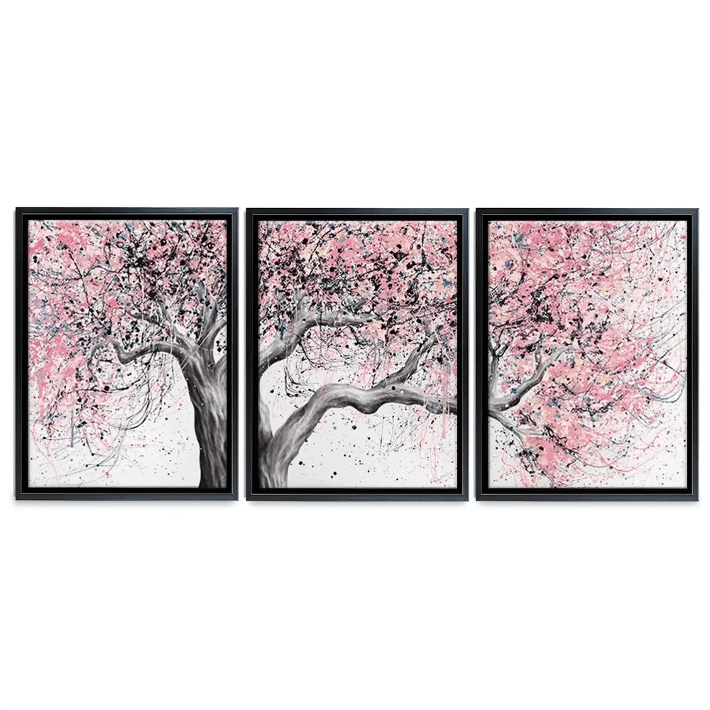 Taffy Blossom Tree Trio Canvas Print Taffy Blossom Tree Trio Canvas Print | Taffy Blossom Tree Artwork wall art product Ashvin Harrison
