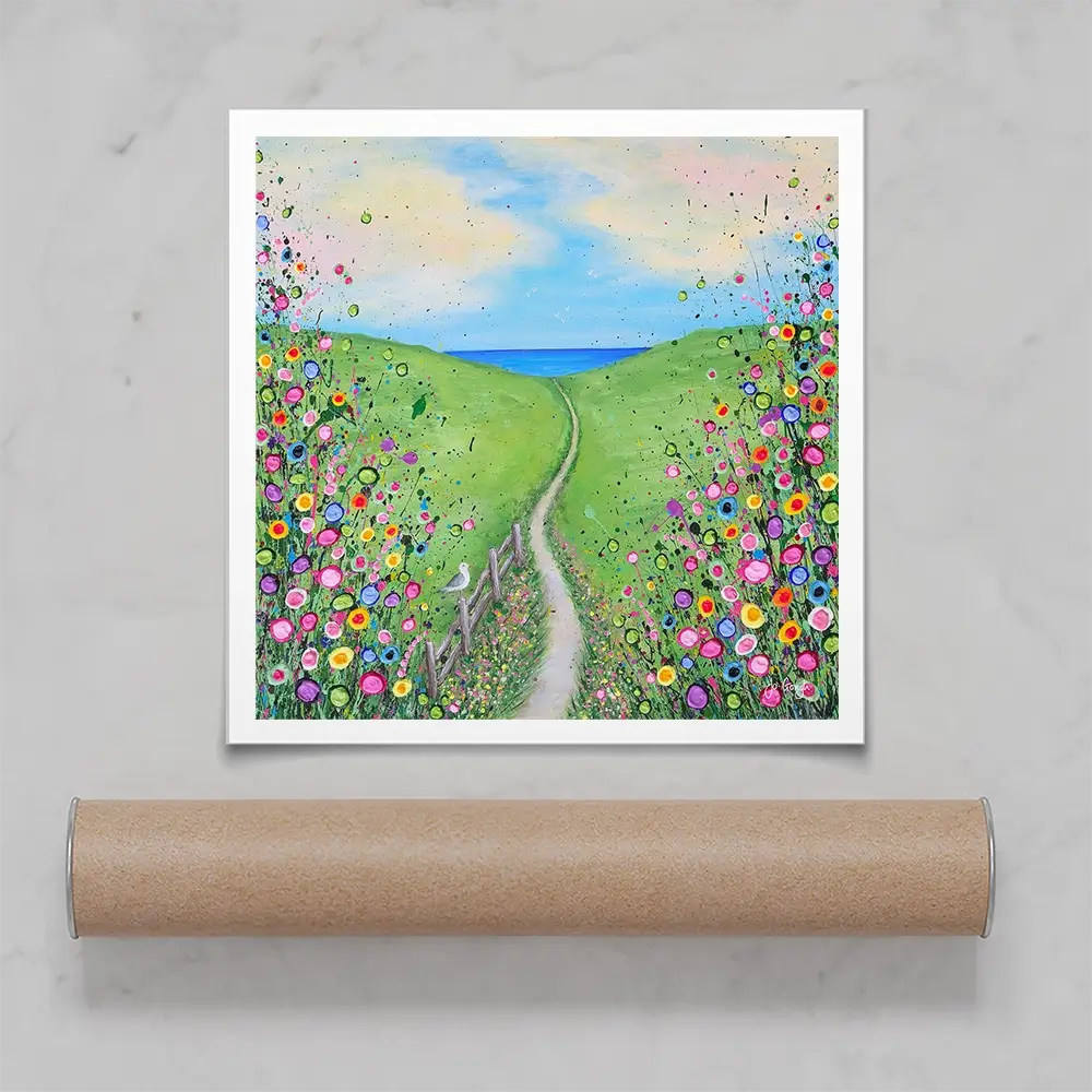 Take Me To The Sea Square Art Print Take Me To The Sea Square Art Print wall art product Jo Gough