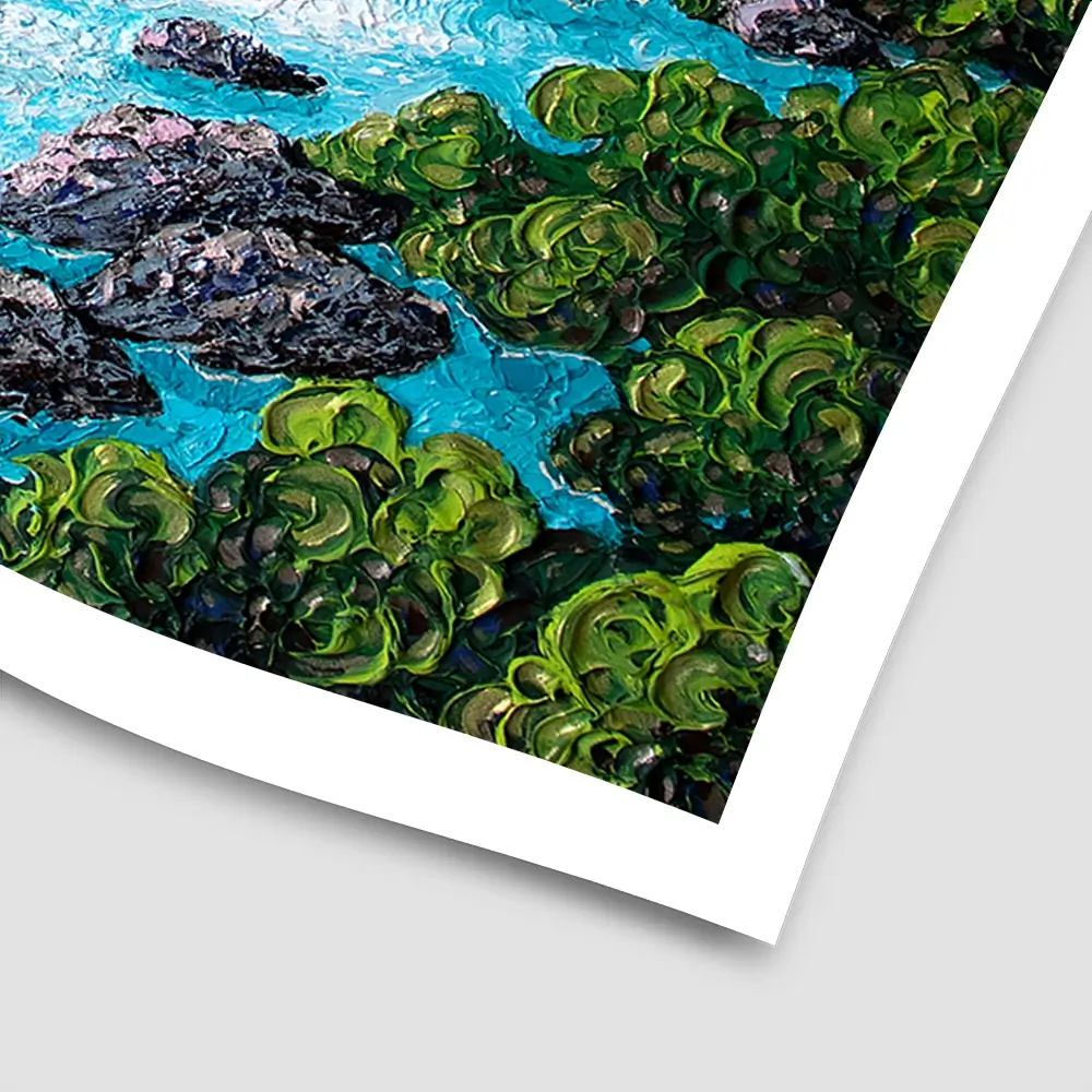 Take The Plunge Square Art Print Take The Plunge Square Art Print wall art product Nada Khatib