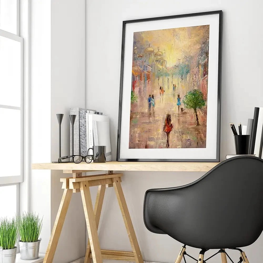 Taking A Walk Framed Art Print Taking A Walk Framed Art Print wall art product Boyan Dimitrov / Shutterstock